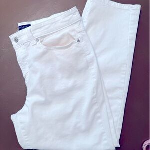 Talbots Crisp White Denim Pants